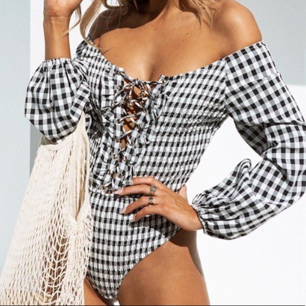 Sabo Skirt Gingham Bodysuit